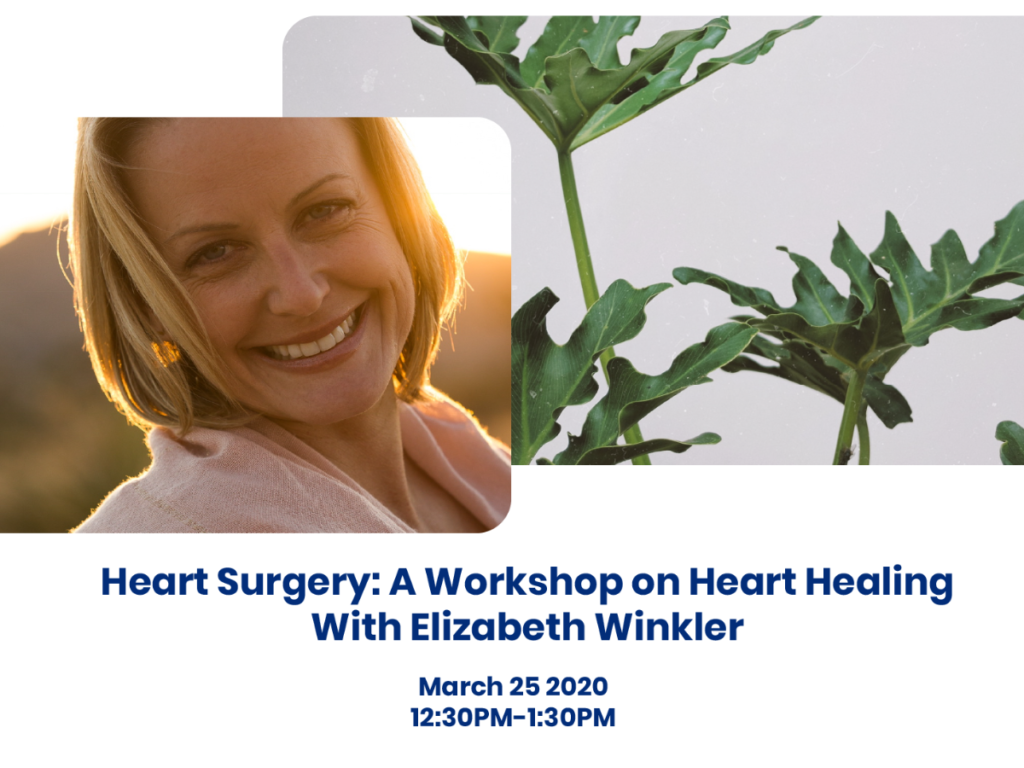 heart surgery: A workshop on heart healing with Elizabeth Winkler