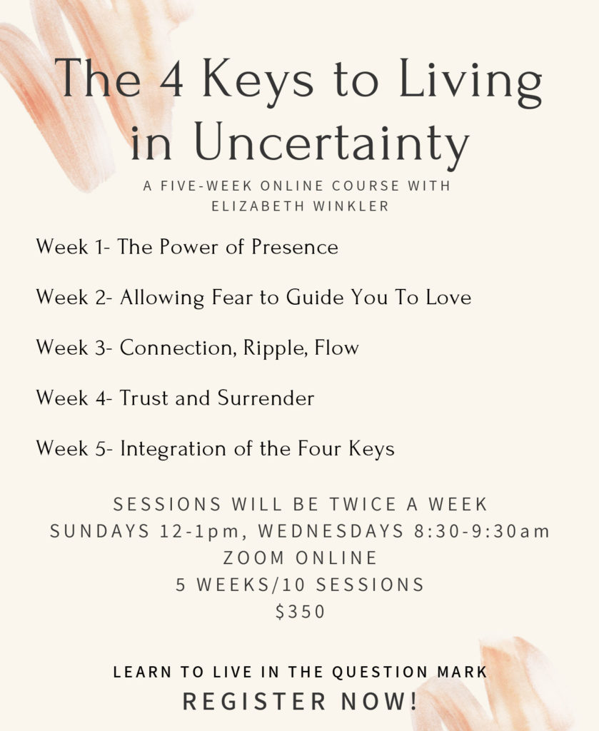 living in uncertainty flyer