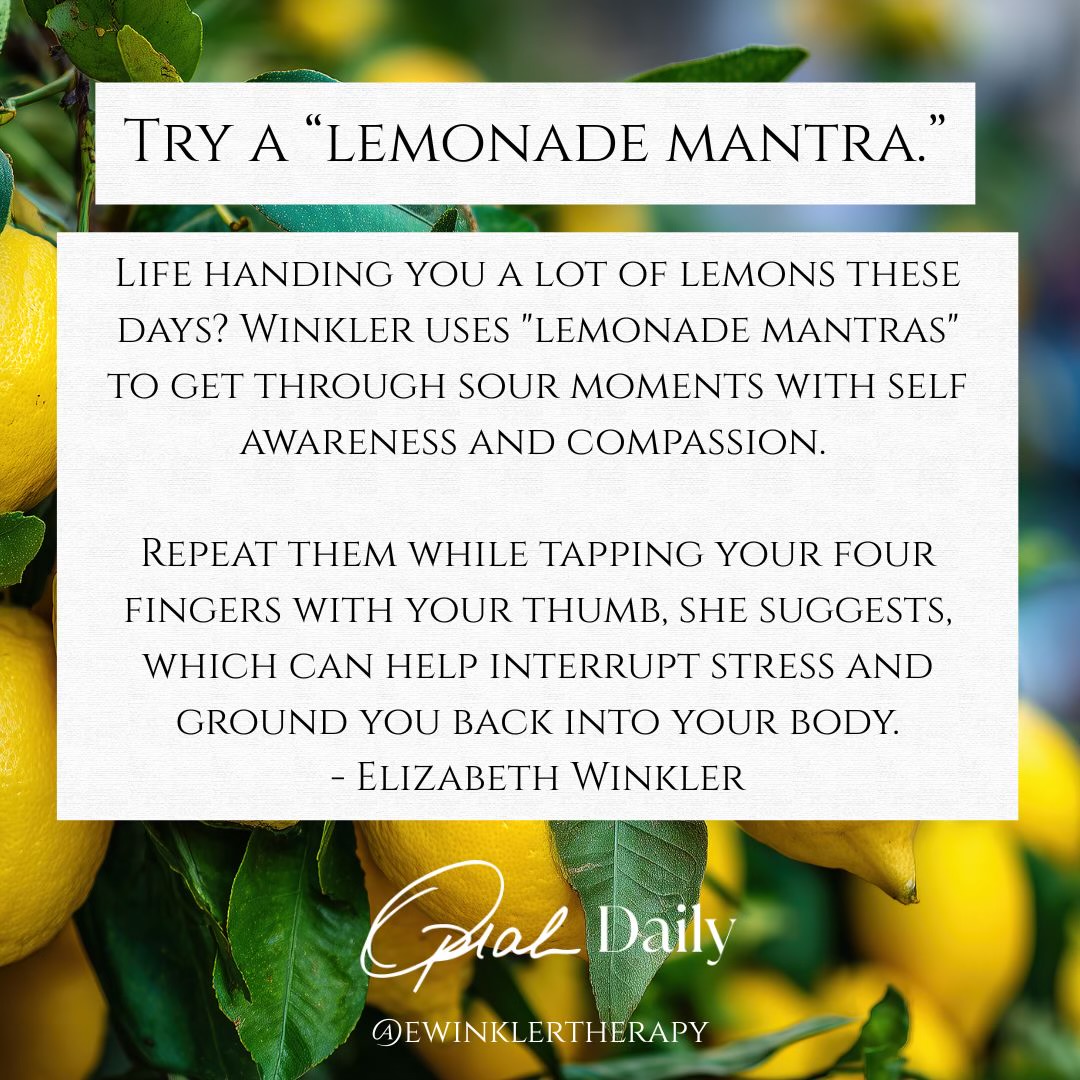 Try a Lemonade Mantra