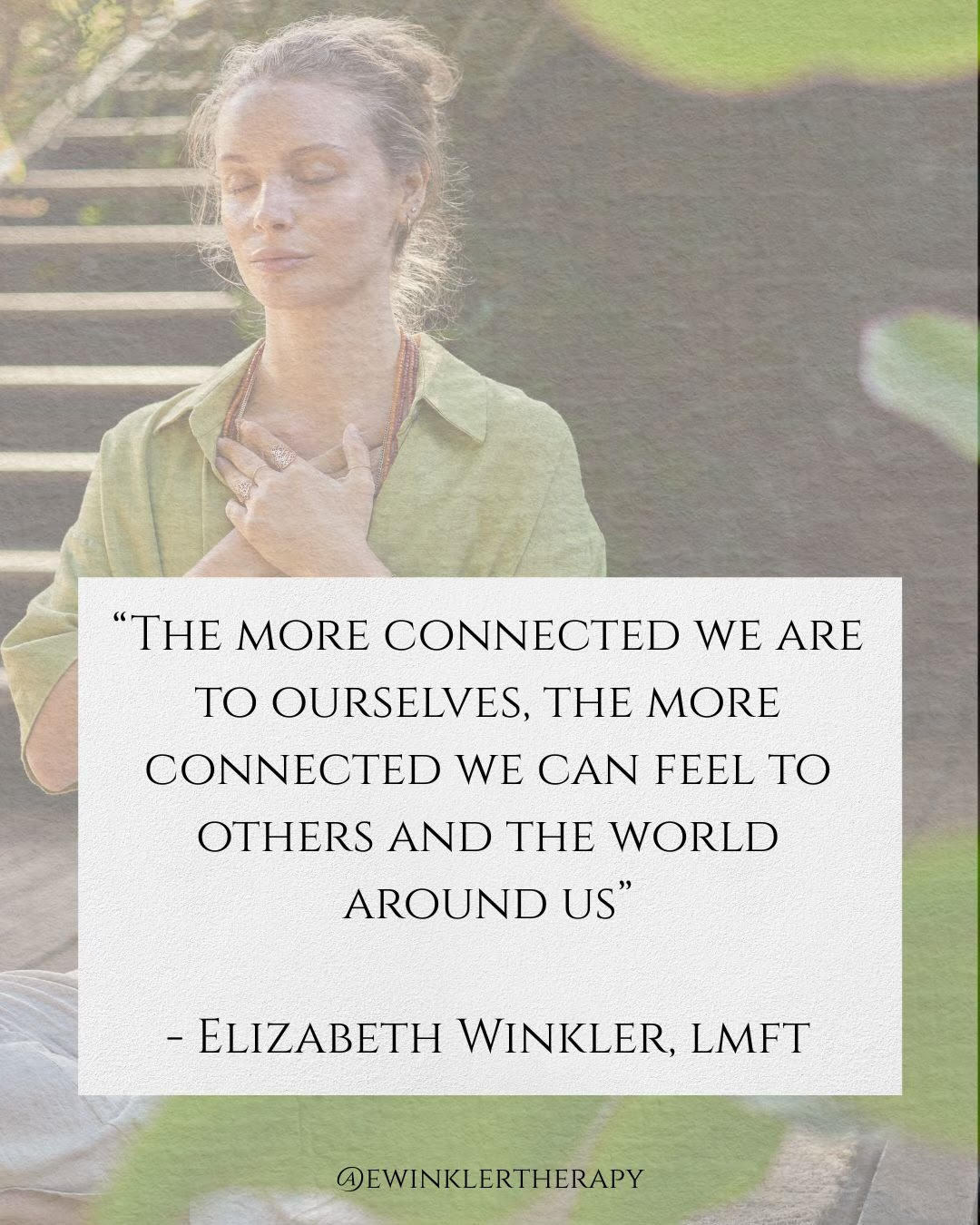 6 Pillars of Mental Health - Connection image with quote