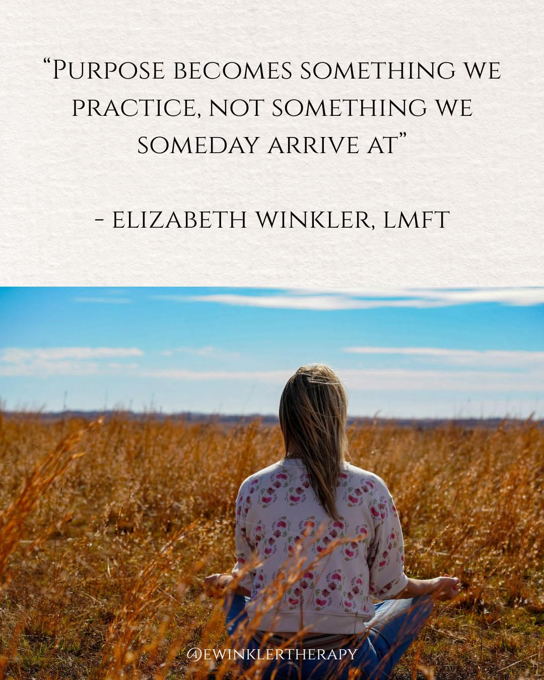 The 6 Pillars of Mental Health - Purpose with quote image
